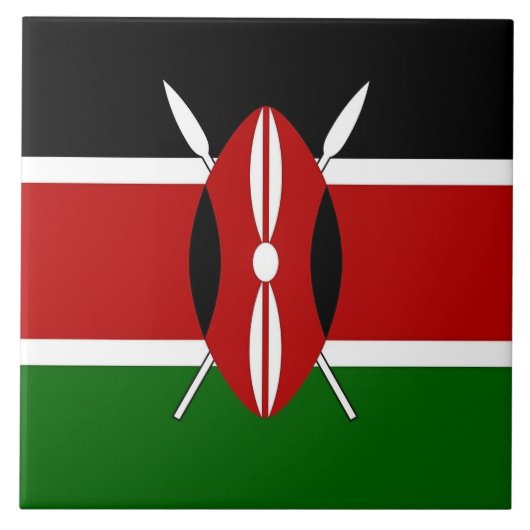 Carreau Drapeau du Kenya (Devant)