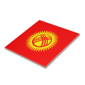 Carreau Drapeau du Kirghizistan (Côté)