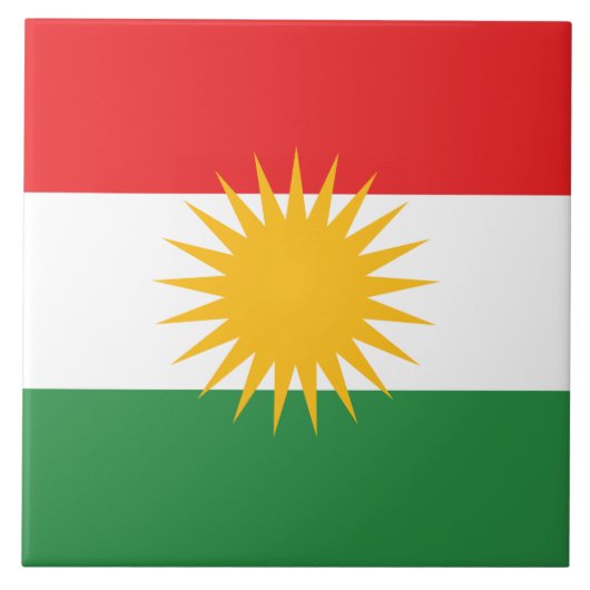 Carreau Drapeau du Kurdistan (Devant)