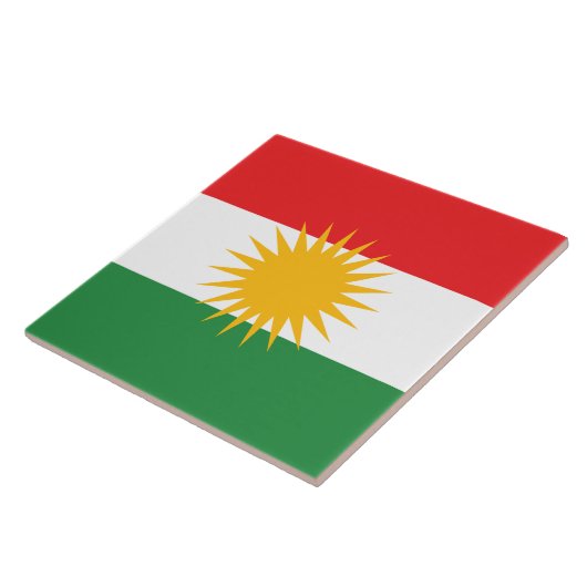 Carreau Drapeau du Kurdistan (Côté)