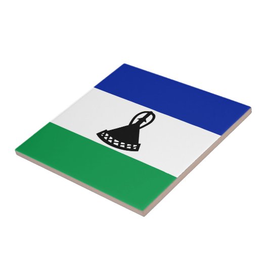 Carreau Drapeau du Lesotho (Côté)