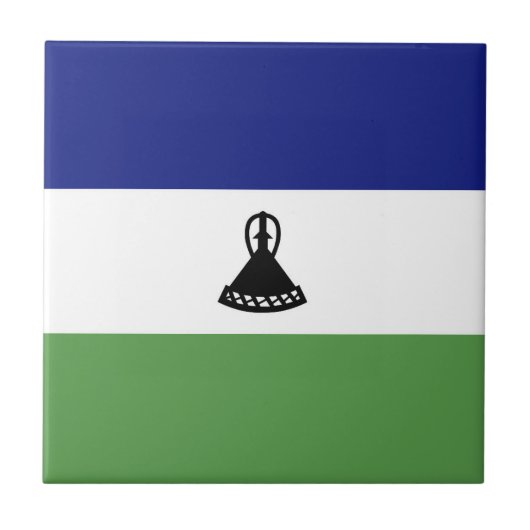 Carreau Drapeau du Lesotho (Devant)