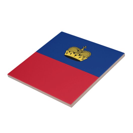 Carreau Drapeau du Liechtenstein (Côté)