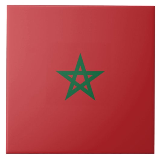Carreau Drapeau du Maroc (Devant)
