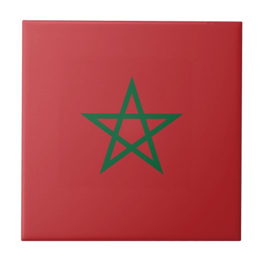 Carreau Drapeau du Maroc (Devant)