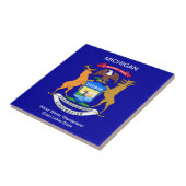 Carreau Drapeau du Michigan (Côté)