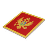 Carreau Drapeau du Monténégro (Côté)