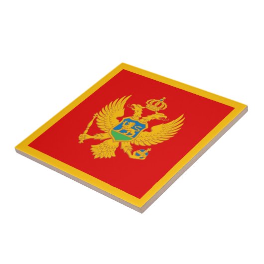 Carreau Drapeau du Monténégro (Côté)