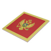 Carreau Drapeau du Monténégro (Côté)