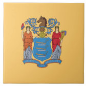 Carreau Drapeau du New Jersey (Devant)