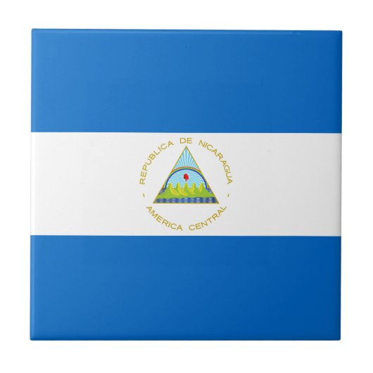 Carreau Drapeau du Nicaragua (Devant)