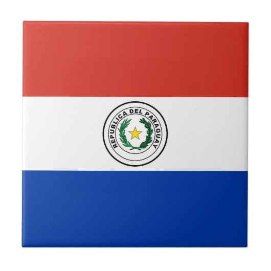 Carreau Drapeau du Paraguay (Devant)