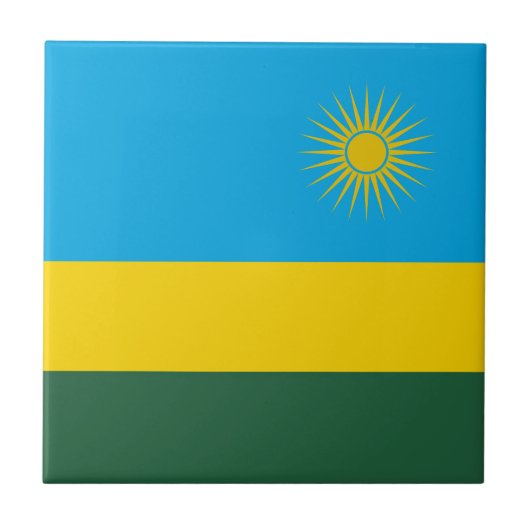Carreau Drapeau du Rwanda (Devant)