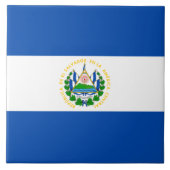 Carreau Drapeau du Salvador (Devant)