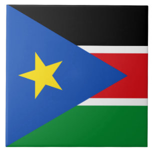 Carreau Drapeau du Soudan du Sud (Afrique)