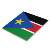 Carreau Drapeau du Soudan du Sud (Afrique) (Côté)