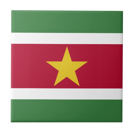 Carreau Drapeau du Suriname (Devant)