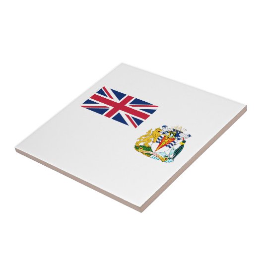 Carreau Drapeau du territoire antarctique britannique (Côté)