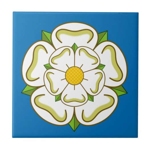Carreau Drapeau du Yorkshire (Royaume-Uni) (Devant)