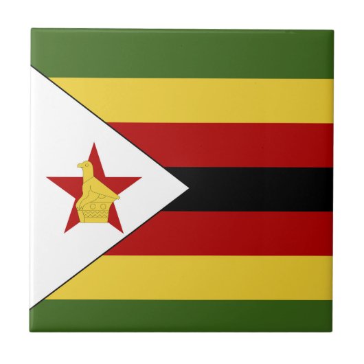 Carreau drapeau du Zimbabwe (Devant)