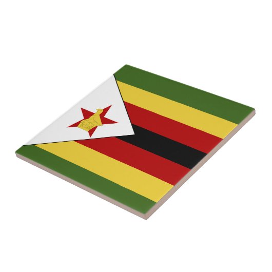 Carreau drapeau du Zimbabwe (Côté)