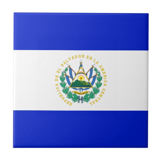 Carreau Drapeau El Salvador (Devant)