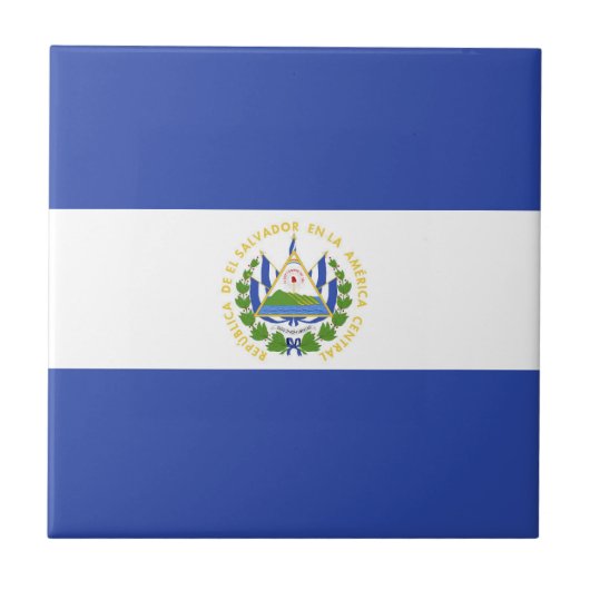Carreau Drapeau El Salvador (Devant)