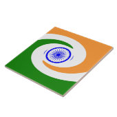 Carreau Drapeau en spirale indienne (Côté)