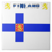 Carreau Drapeau finlandais (Devant)
