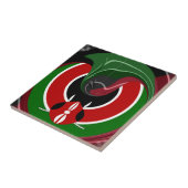 Carreau Drapeau Fluid Kenyan : Un design moderne (Côté)