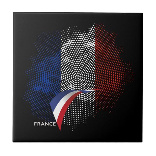 Carreau Drapeau français (Devant)