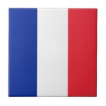 Carreau Drapeau France<br><div class="desc">Le drapeau français est un tricolore vertical. Les couleurs utilisées dans le drapeau sont le bleu, le rouge, le blanc. La proportion du drapeau français est de 2:3. Le drapeau de la France fut adopté en 1830. La première utilisation de la conception actuelle du drapeau remonte à 1794. La dernière...</div>