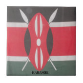 Carreau Drapeau Harambe vintage Kenya (Devant)