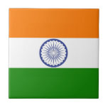 Carreau Drapeau indien<br><div class="desc">J'aime des drapeaux du monde avec toutes les différentes conceptions et couleurs !  Sentez-vous libre pour customiser ceci pour répondre à vos besoins.  Merci pour visiter et ont un jour merveilleux !</div>
