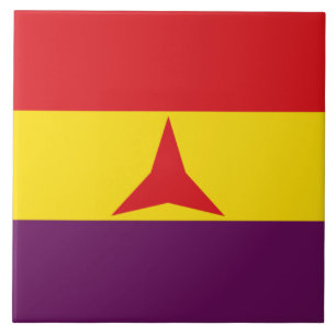 Carreau Drapeau international des brigades (Guerre civile 