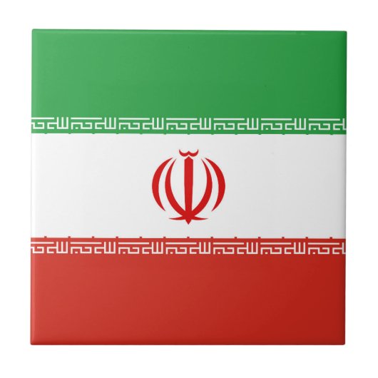 Carreau Drapeau iranien (Devant)