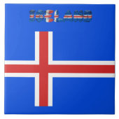 Carreau Drapeau islandais (Devant)