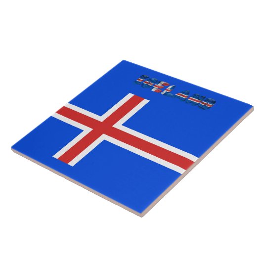 Carreau Drapeau islandais (Côté)