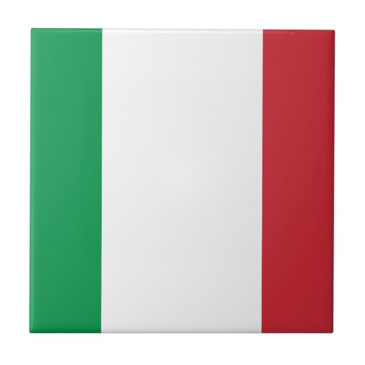 Carreau Drapeau italien - drapeau de l'Italie - l'Italie (Devant)