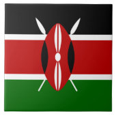 Carreau Drapeau kényan (Kenya) (Devant)