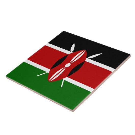 Carreau Drapeau kényan (Kenya) (Côté)
