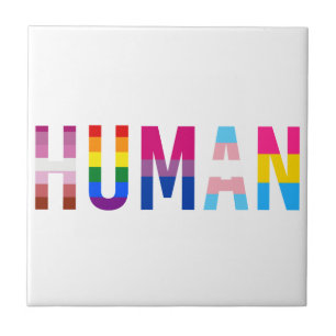 Carreau Drapeau LGBT HUMAN Mois Gay pride Transgenre