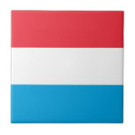 Carreau Drapeau Luxembourg<br><div class="desc">Drapeau patriotique du Luxembourg.</div>
