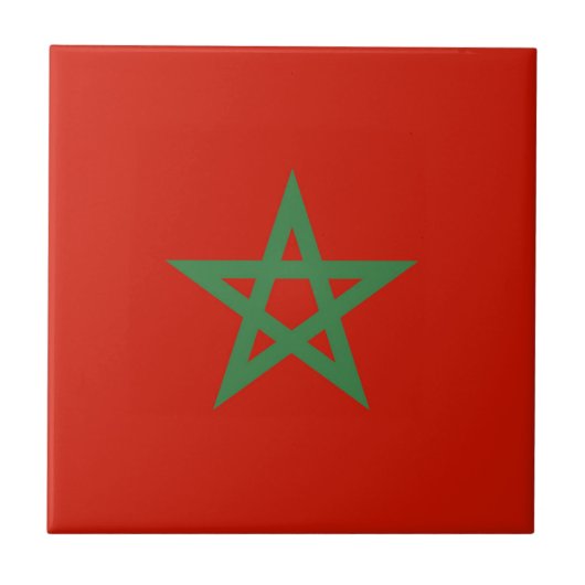 Carreau drapeau marocain (Devant)
