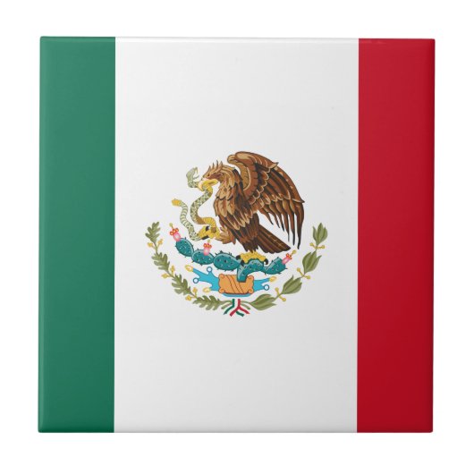 Carreau Drapeau Mexicain - Drapeau du Mexique (Devant)
