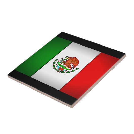 Carreau Drapeau mexicain stylisé (Côté)