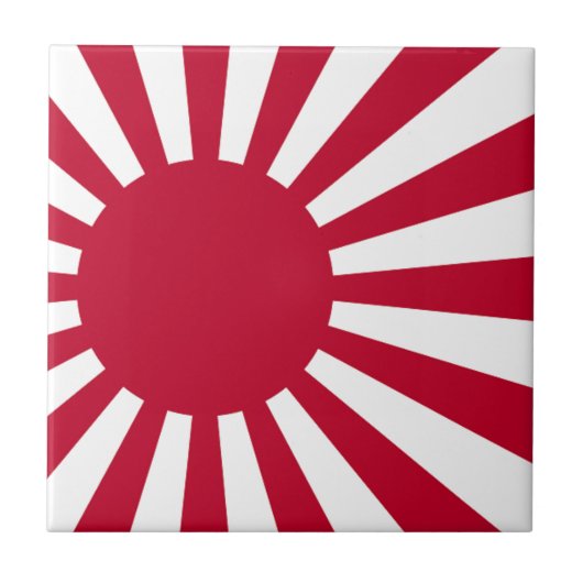 Carreau Drapeau naval du Japon - drapeau japonais de (Devant)