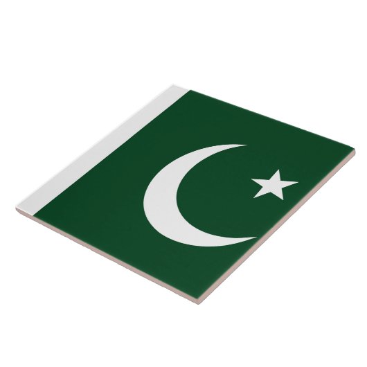 Carreau Drapeau pakistanais (Côté)