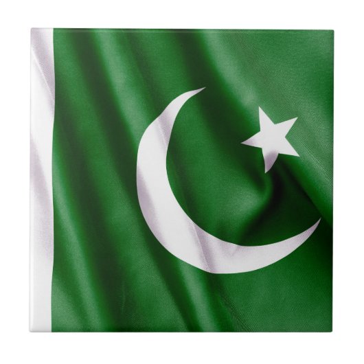 Carreau Drapeau pakistanais (Devant)