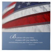 Carreau Drapeau patriotique américain (Devant)